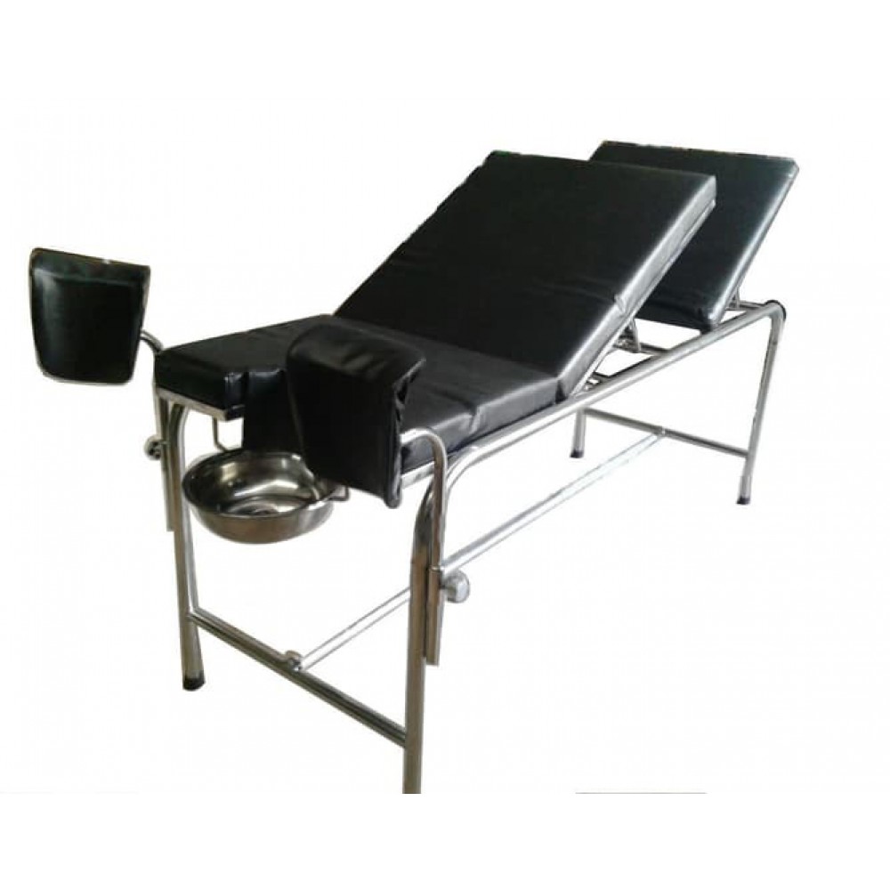 Gynaecolog Examination Table Foot Step Meja Persalinan Stainless Steel