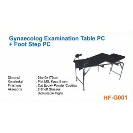 Gynaecolog Examination Table Foot Step Meja Persalinan Stainless Steel