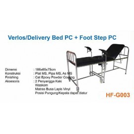 Verlos Delivery Bed Bahan Besi dengan Foot Step