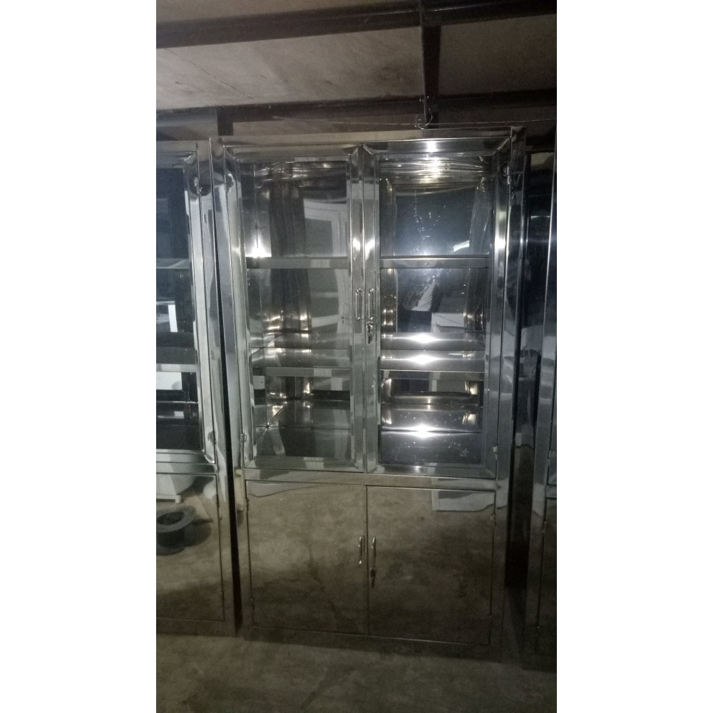 Lemari Obat 2 Pintu Stainless Steel