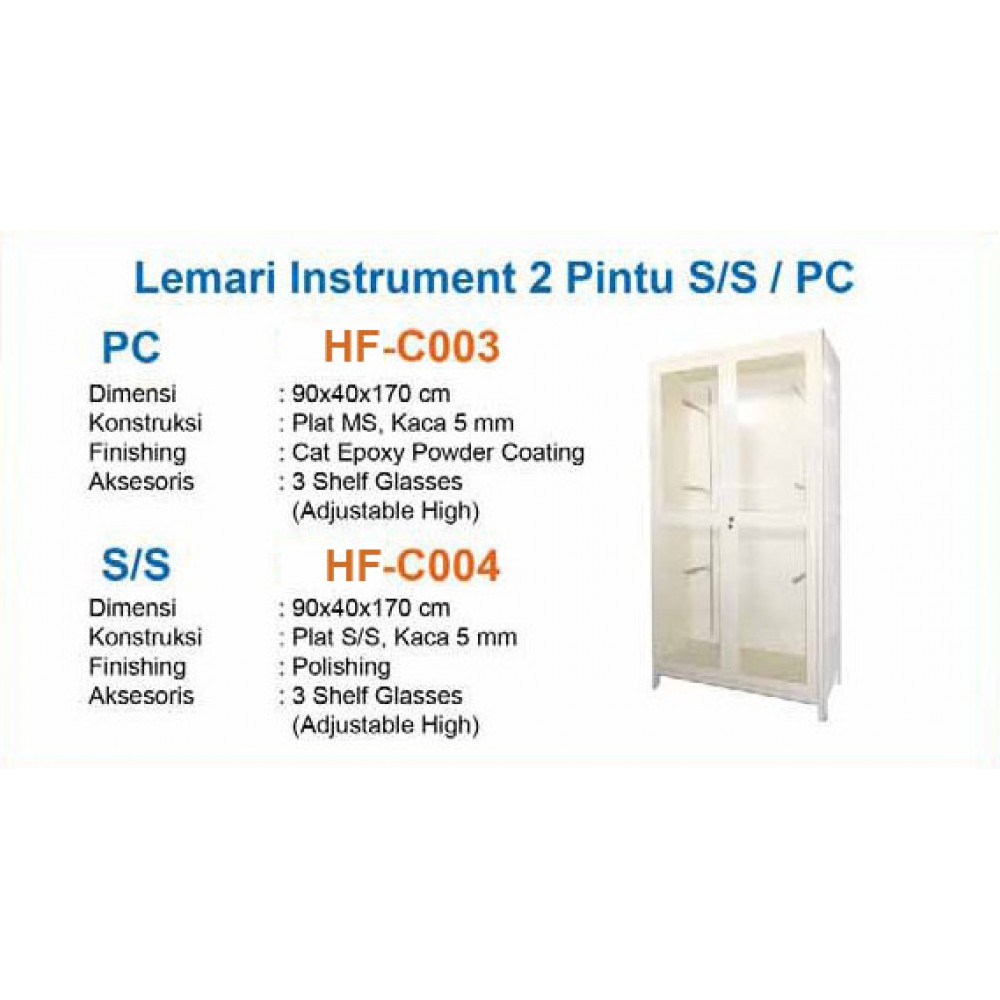 Lemari Obat 2 Pintu Besi