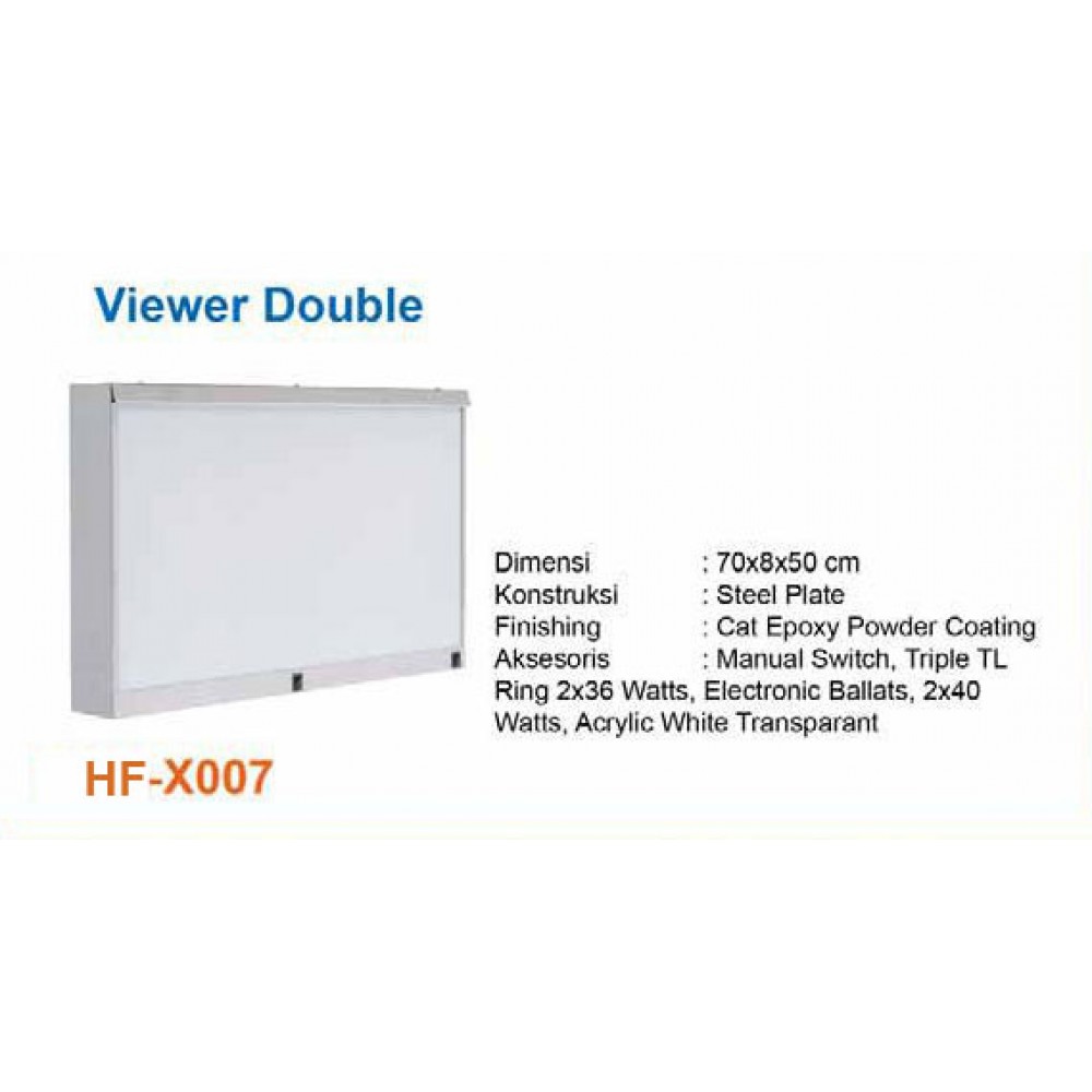 Lampu Baca Double Film Bahan Besi