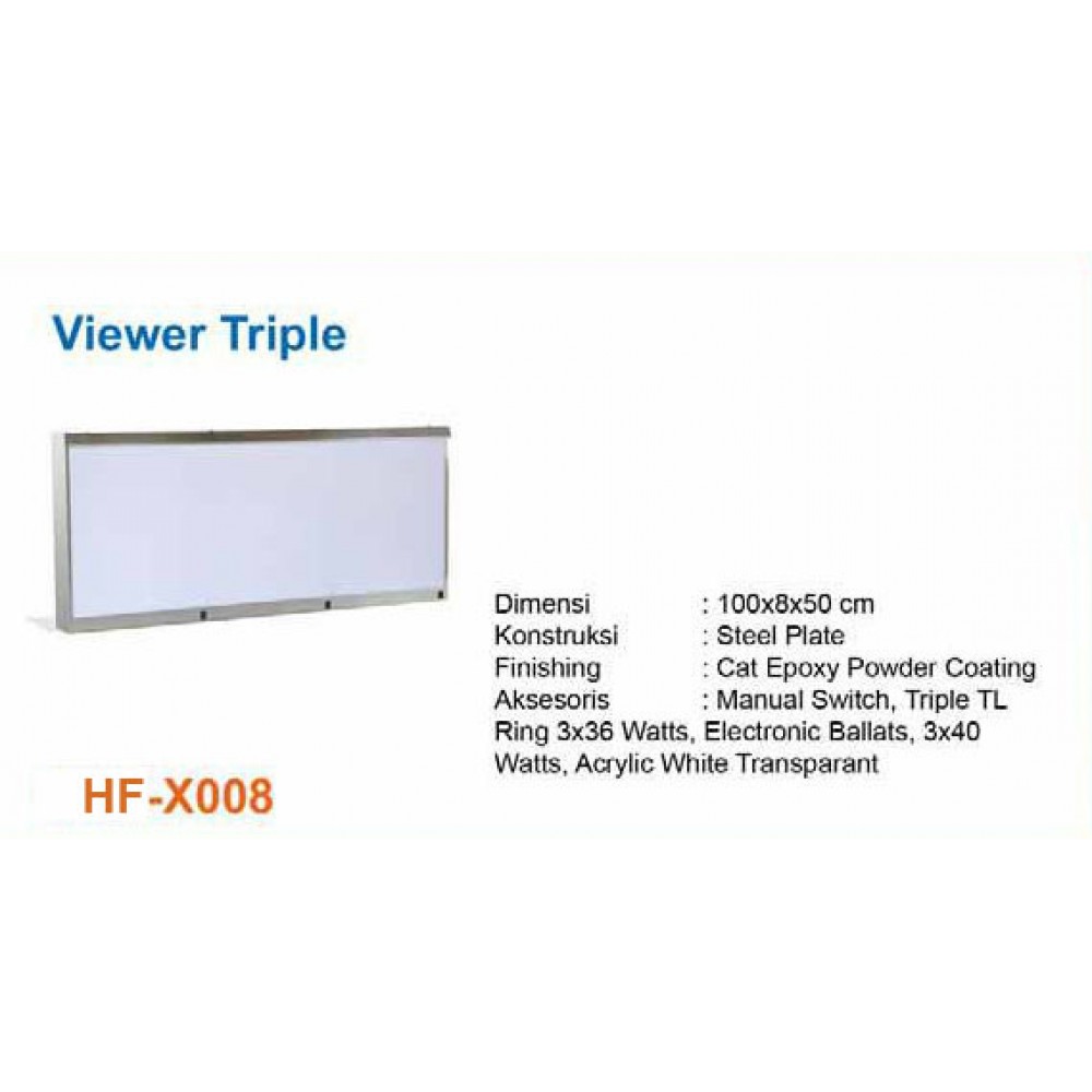 Lampu Baca Triple Film Bahan Besi