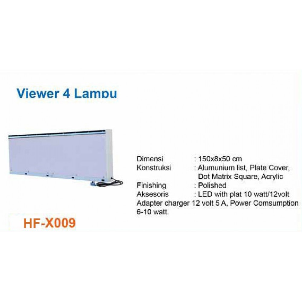 Lampu Baca Quad 4 Film Bahan Besi