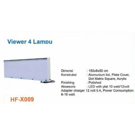 Lampu Baca Quad 4 Film Bahan Besi