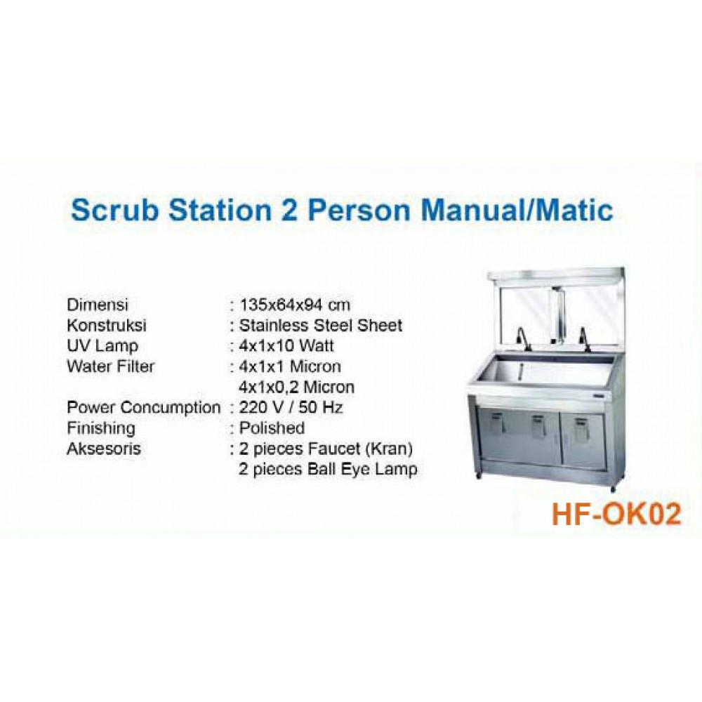 Scrub Station 2 Person Automatic