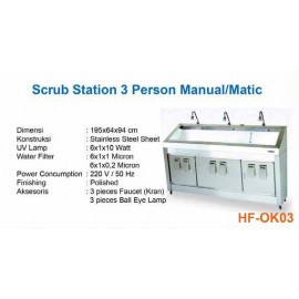 Scrub Station 3 Person Automatic